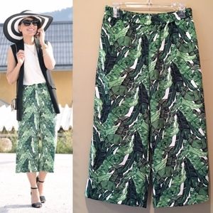 H&M Conscious Palm Print Culottes